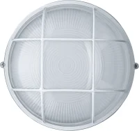 Светильник ЛОН 94 807 NBL-R2-100-E27/WH 1х100Вт E27 IP54 (аналог НПБ 1102 бел. круг с решеткой 100Вт) Navigator 94807
