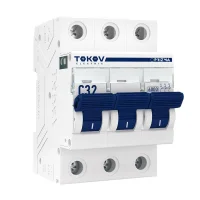 Выключатель автоматический модульный 3п C 32А 6кА PRIZMA TOKOV Electric TKE-PZ60-MCBI-3-32-C