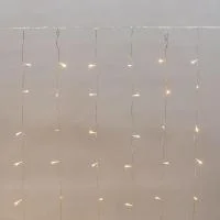Гирлянда светодиодная "Светодиодный Дождь" 2х3м 300LED тепл. бел. 8.5Вт 230В IP44 эффект мерцания прозр. провод Neon-Night 235-556