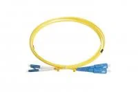 Патч-корд FC-D2-9-LC/UR-SC/UR-H-2M-LSZH-YL волоконно-оптический (шнур) SM 9/125 (OS2) LC/UPC-SC/UPC duplex LSZH 2м Hyperline 28388