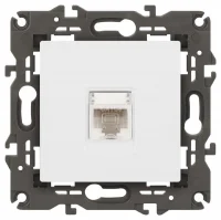 Розетка компьютерная Elegance 14-3107-01М RJ45 матов. бел. Эра Б0065763