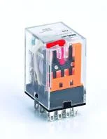 Реле промежуточное ПР-102 3А 230В AC 4 конт. с LED-индикацией и TEST фукц. DEKraft 23831DEK