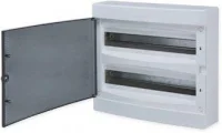 Щит распределительный навесной Unix 2х18мод. IP41 прозр. дверь PROxima EKF ux-2x18-n