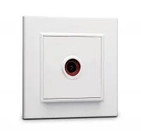 Розетка телевизионная оконцевая TV 1-м СП Karea IP20 4дБ бел. Makel 56001027