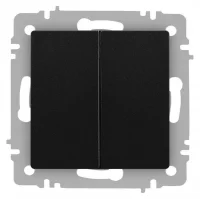 Переключатель 2-кл. СП Accent 6-107-05 10А IP20 250В AL/CU антрацит Intro Б0063564