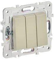 Выключатель 3-кл. SKANDY 10А SK-V11B беж. IEK SK-V30-0-10-K10