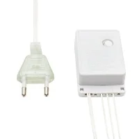 Гирлянда светодиодная "Сеть" 1.5х1.5м 150LED тепл. бел. 12Вт IP20 провод ПВХ прозр. Neon-Night 215-126