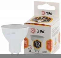Лампа светодиодная LED MR16-12W-827-GU10 MR16 12Вт софит GU10 тепл. бел. ЭРА Б0040889