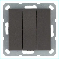 Выключатель 3-кл. 10А IP20 механизм мокко Jasmart G3031Z