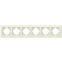 Рамка 6-м Афина универс. сл. кость (ivory) Universal A1043-I
