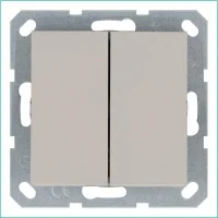 Переключатель проходной 2-кл. 10А IP20 механизм тауп Jasmart G3022T