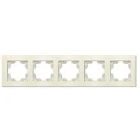 Рамка 5-м Афина универс. сл. кость (ivory) Universal A1042-I