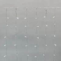 Гирлянда светодиодная "Светодиодный Дождь" 2х3м 300LED бел. 8.5Вт 230В IP44 эффект мерцания прозр. провод Neon-Night 235-555