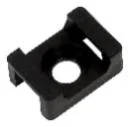 Площадка под хомуты с монтажным отверстием PCP-S 22х16-100BL PA6.6 черн. (уп.100шт) Jazzway 5055209