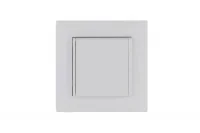 Розетка 1-м с крышкой Karea RIZZ с заземл. бел. Makel 88001029