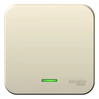Выключатель 1-кл. ОП Blanca 10А IP20 (сх. 1) 250В с подсветкой с изолир. пластиной молочн. SE BLNVA101112