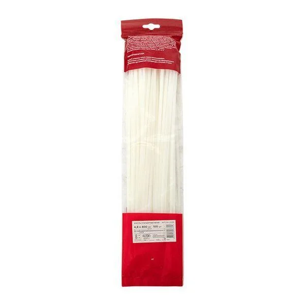 Хомут P6.6 4.8х400 FlexLock стандартный бел. (уп.100шт) PROxima EKF plc-fl-ctsw-4.8x400