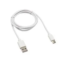 Кабель USB-Type-C 2А 1м бел. ПВХ Rexant 18-1895