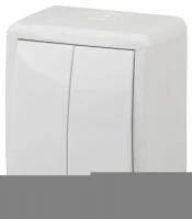 Выключатель 2-кл. ОП Эра Эксперт 10А IP54 11-1404-01 250В 10AX бел. Эра Б0020675