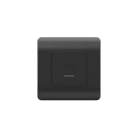 Розетка компьютерная 1-м NEW3-E RJ45 черн. CHINT 431490