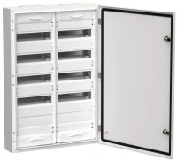 Корпус металлический ЩРн-120 (2х60) 835х570х140 IP54 бел. (одна дверь) TITAN 5 IEK TI5-50-N-2X060-54