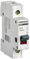 Выключатель нагрузки (мини-рубильник) 1п 20А ВН-32 GENERICA MNV15-1-020