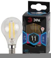 Лампа светодиодная филаментная F-LED P45-11W-840-E14 11Вт P45 шар 4000К нейтр. бел. E14 Эра Б0047014