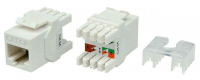 Вставка Keystone Jack RJ45 (8P8C) кат.6A (10G) 180град. KJ8-8P8C-C6A-180-WH бел. Hyperline 426187