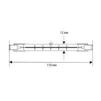 Лампа галогенная J118 200Вт линейная R7s 3000К 240В лин. 118мм Camelion 2935