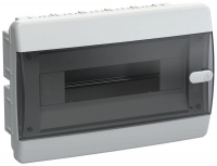 Корпус ЩРВ-П-12 UNION Compact IP41 черн. прозр. дверь пластик. IEK UIC-KP12-V-12-41-K01