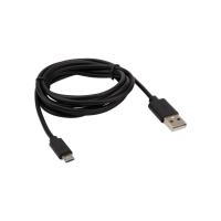 Шнур micro USB (male) - USB-A (male) 1.8м черн. Rexant 18-1164-2