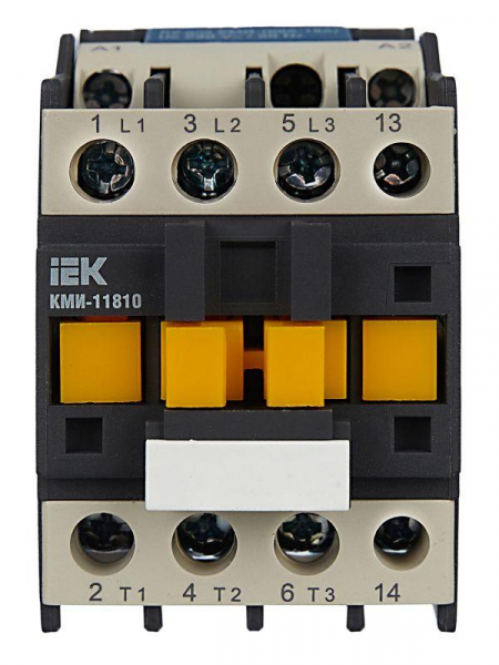 Контактор КМИ-11810 18А 230В/АС3 1НО IEK KKM11-018-230-10