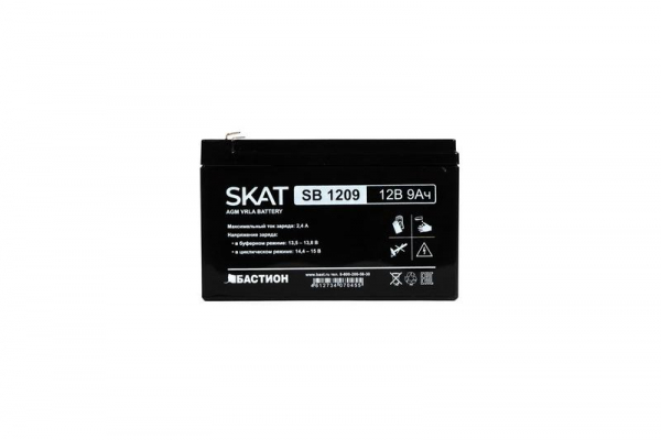 Аккумулятор свинцово-кислотный SKAT SB 1209 Бастион 2540
