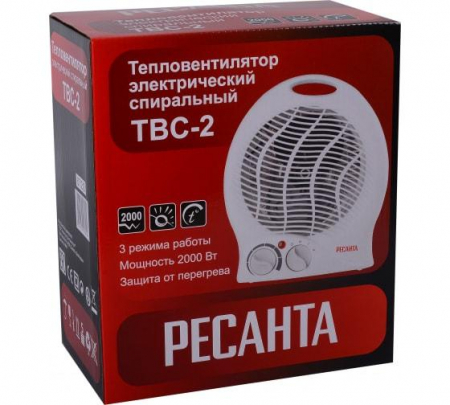 Тепловентилятор ТВС-2 2кВт Ресанта 67/2/2