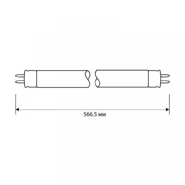 Лампа люминесцентная FT4-20W/54 20Вт T4 6500К G5 Camelion 3373