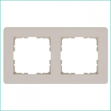 Рамка 2-м G-Flex тауп Jasmart G1102T