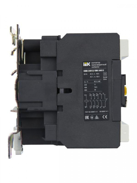 Контактор КМИ-34012 40А 400В/AC3 1HО;1H3 IEK KKM31-040-400-11