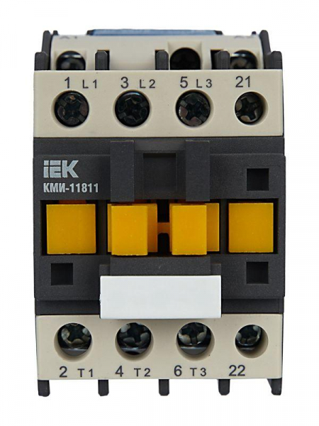 Контактор КМИ-11811 18А 230В/АС3 1НЗ IEK KKM11-018-230-01