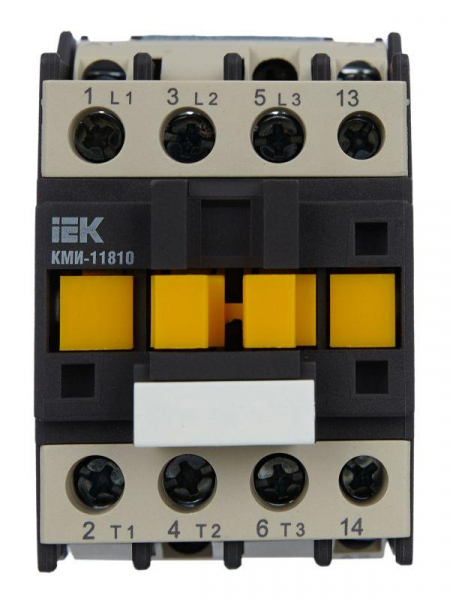 Контактор КМИ-11810 18А 24В/АС3 1НО IEK KKM11-018-024-10
