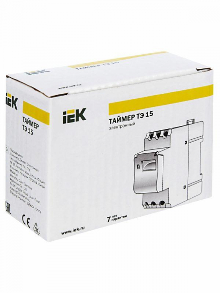 Таймер цифровой ТЭ15 16А 230В на DIN-рейку IEK MTA10-16