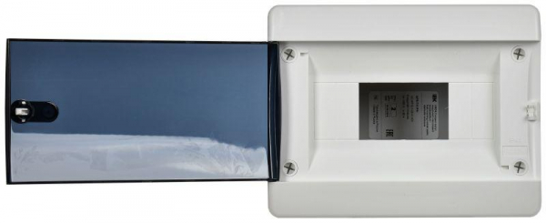 Корпус пластиковый ЩРВ-П-8 IP41 черн. прозр. дверь UNION Compact IEK UIC-KP12-V-08-41-K01