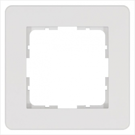 Рамка 1-м G-Flex бел. глянцевый Jasmart G1101W