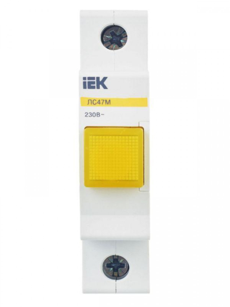 Лампа сигнальная ЛС-47М желт. IEK MLS20-230-K05