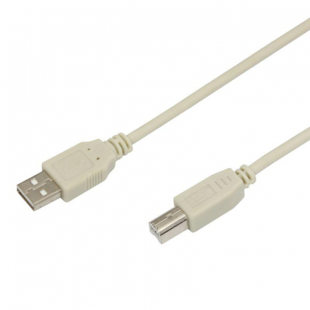 Шнур USB 2.0 (USB А-USB В) 1.8м бел. Rexant 18-1104