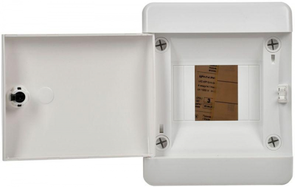 Корпус пластиковый ЩРН-П-4 IP41 бел. дверь UNION Compact IEK UIC-KP13-N-04-41-K01