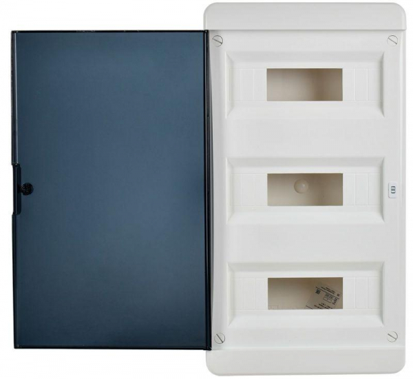 Корпус пластиковый ЩРВ-П-36 IP41 черн. прозр. дверь TEKFOR IEK TF5-KP12-V-36-41-K01-K03