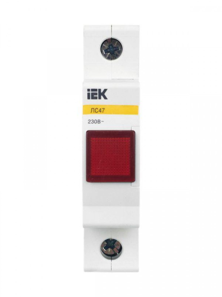 Лампа сигнальная ЛС-47 красн. IEK MLS10-230-K04