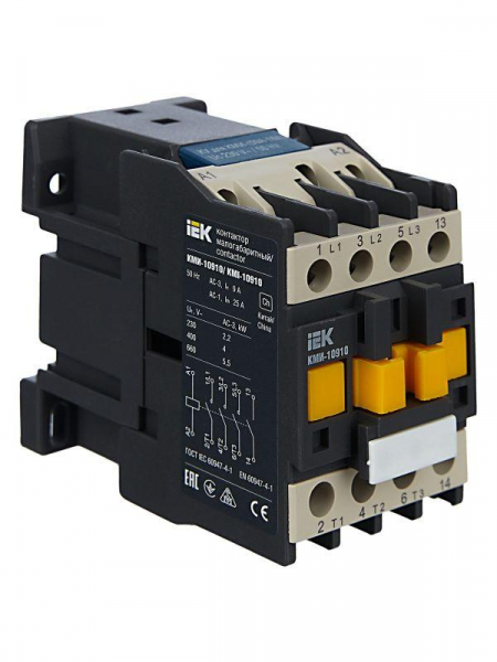 Контактор КМИ-10910 9А 230В/АС3 1НО IEK KKM11-009-230-10