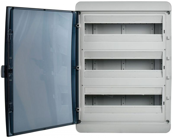 Корпус пластиковый КМПн-54 IP65 черн. прозр. дверь TEKFOR IEK TF5-KP72-N-54-65-K03-K02
