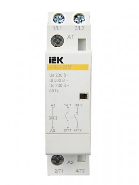 Контактор модульный КМ20-20М AC IEK MKK11-20-20